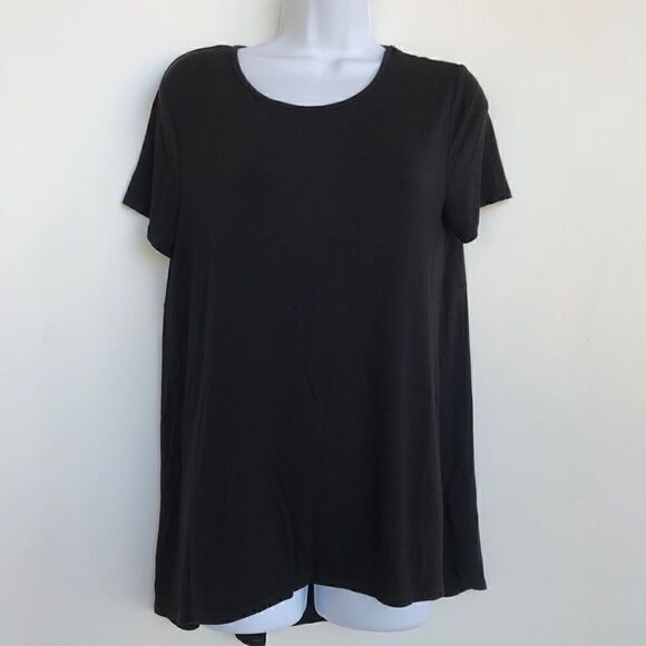 Vince Camuto High Low Tshirt Black sz Small - Picture 6 of 6